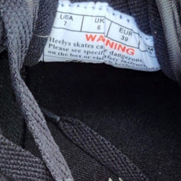 Heelys Pro 20 Skate Sneaker SkateBoard Tennis Shoe Black Gray Men 7 Youth Boy 7 - Picture 4 of 13